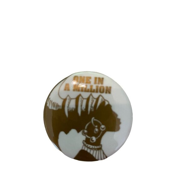 Vintage 1990s Pinback Button One in a Million Woman March 1.5" Diameter - Picture 13 of 14